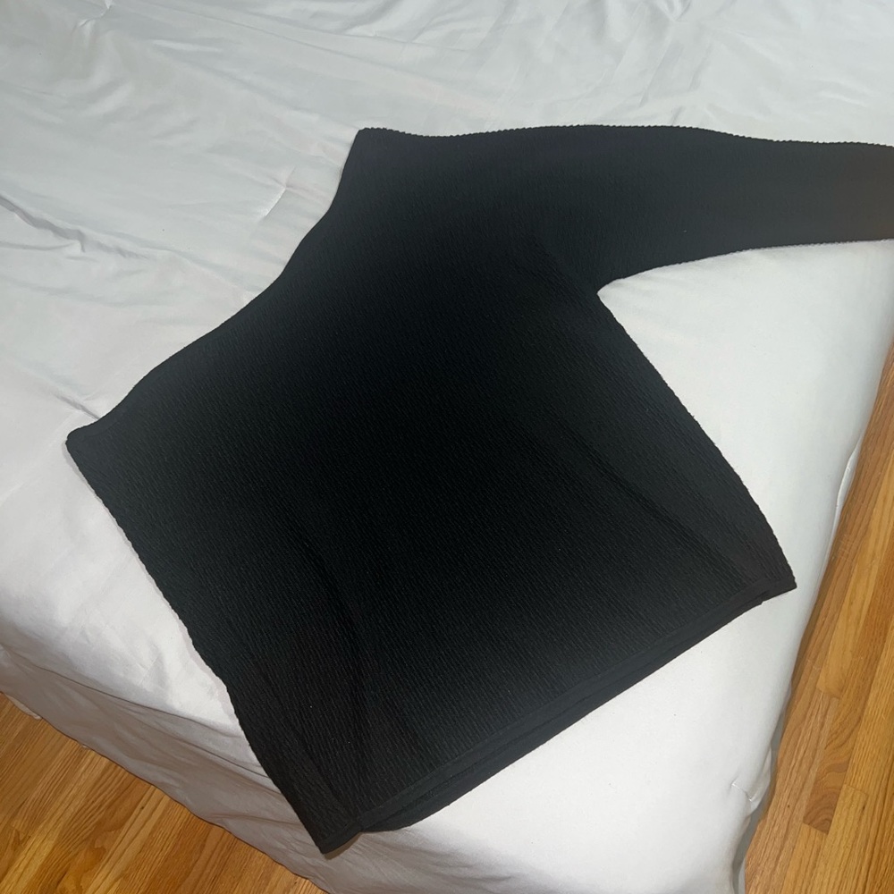 Lane Bryant Classic Black Knit one shoulder and sweater.